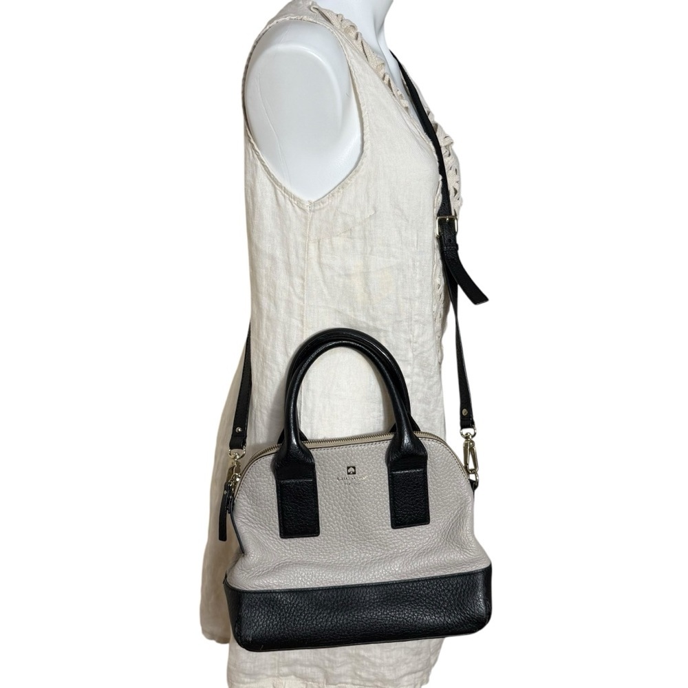 Kate Spade Crossbody Bag Black and Cream Modern Design